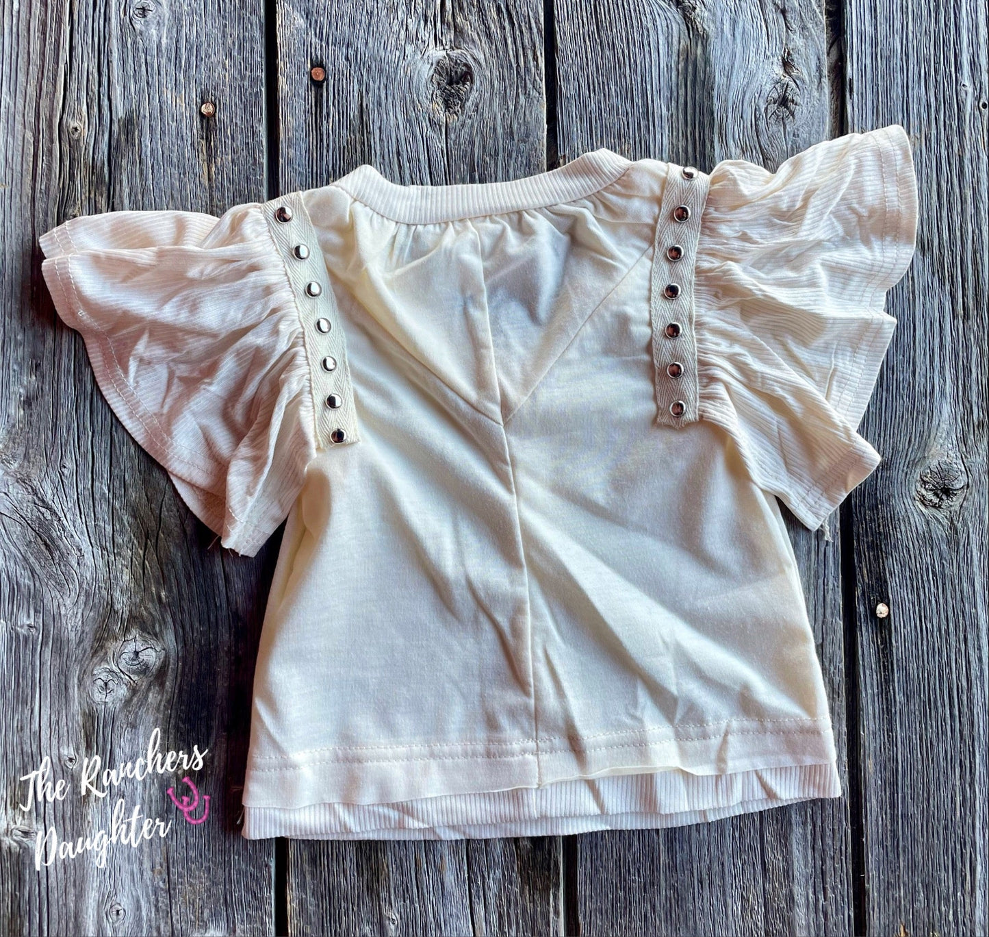 Shea Baby Stud Cream Toddler Top