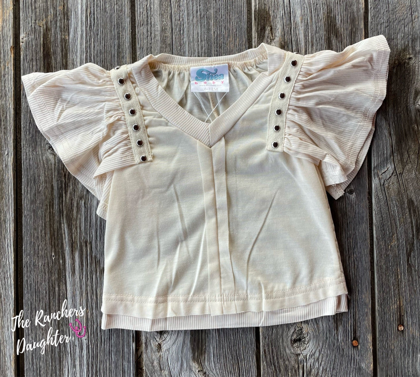 Shea Baby Stud Cream Baby Top
