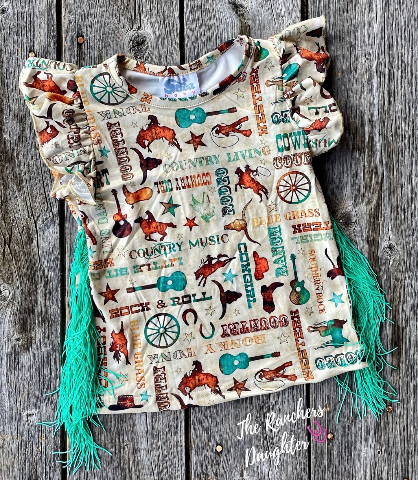Shea Baby Country Music Fringe Top